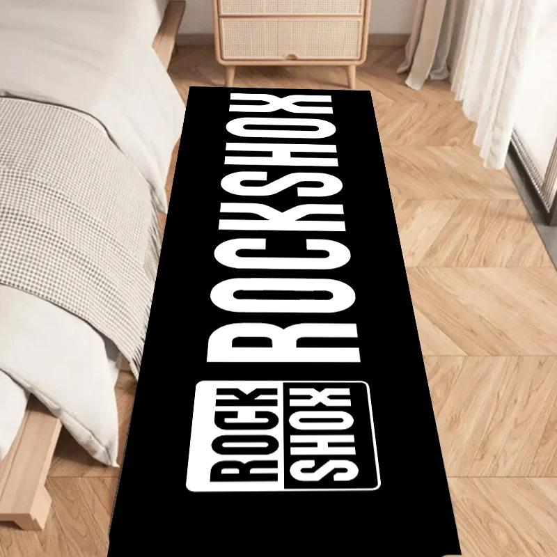 R-Rock-Shox Mountainbike Fußmatte Eingang Rutschfest Waschbar Küchenteppich Wohnzimmer Flur Teppich Badezimmer Türvorleger Dekor 80x120cm