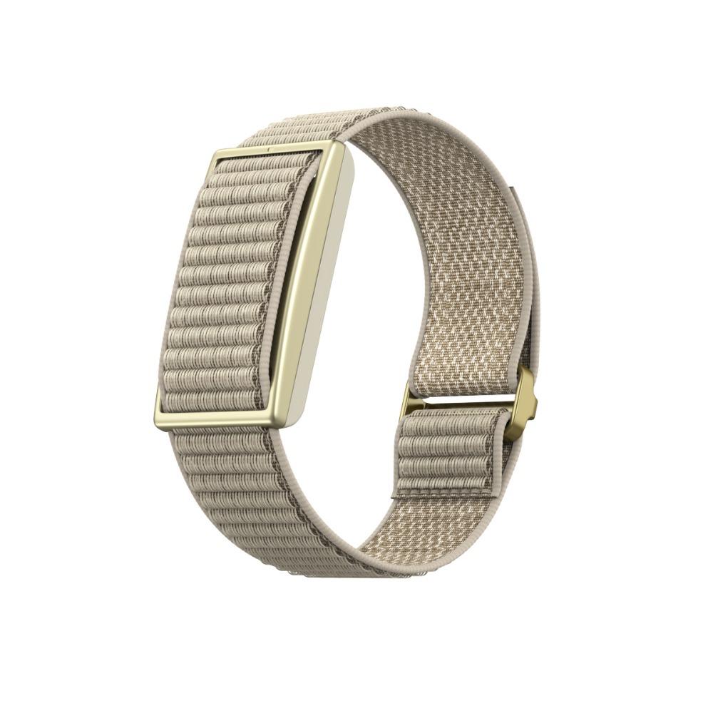 Schleifendesign Fitness-Tracker-Armband Verstellbares Ersatz-Armband für Polar Loop für Männer Frauen L beige