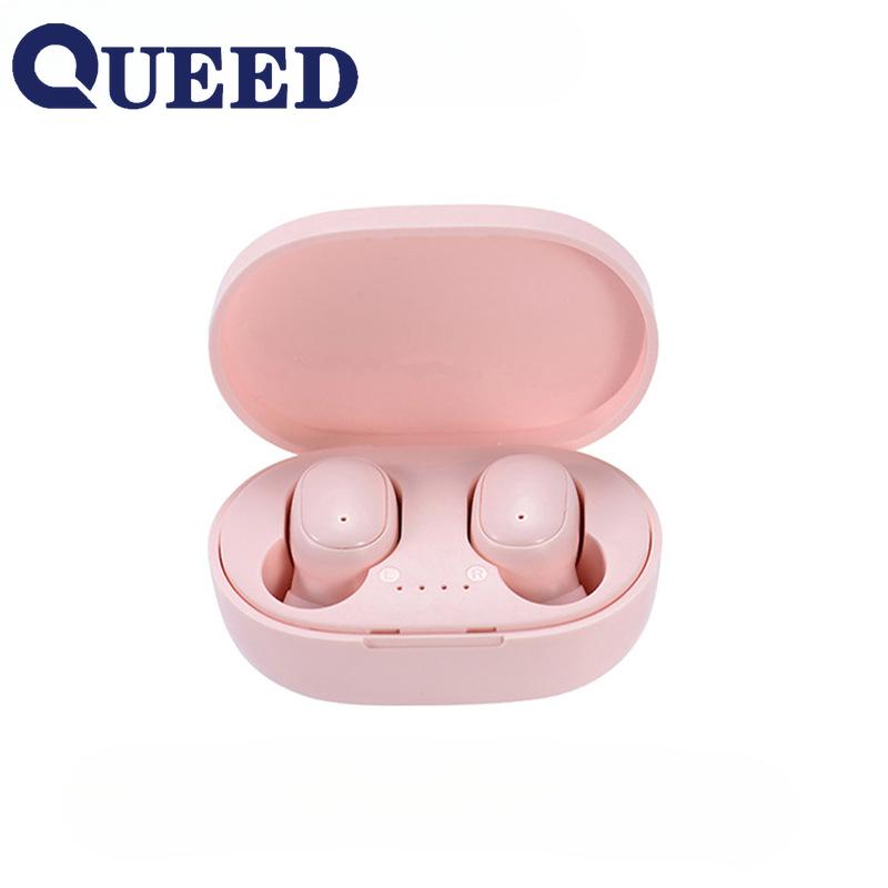 Bluetooth-Headset Neues Bluetooth 5.0 Tws-Headset Drahtloser Sport-In-Ear-Typ rosa