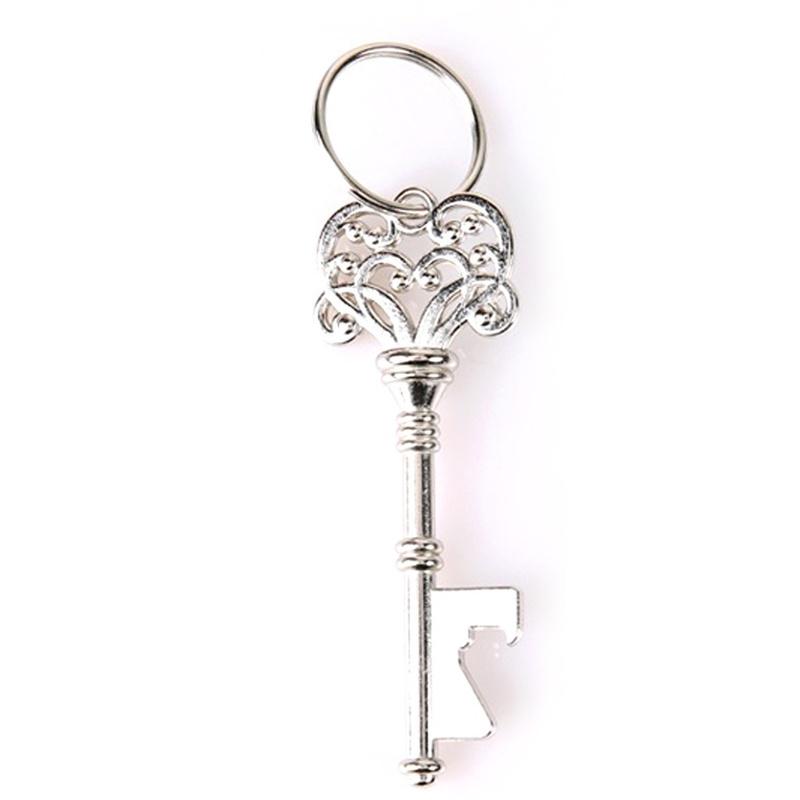 Flaschenöffner aus Metall, Küchenwerkzeug, Barzubehör, Schlüsselform silber