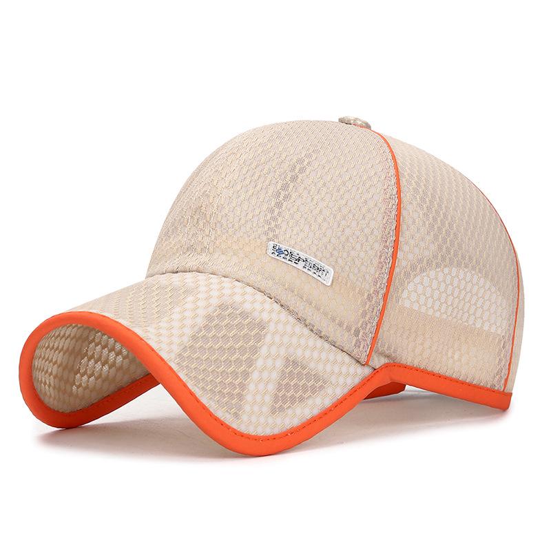 [NORTHWOOD] Kinder Baseball Caps Sommer Mesh Cap für Mädchen Jungen Sonnenblende Hüte Sommer Kinder Caps 52-57 cm beige