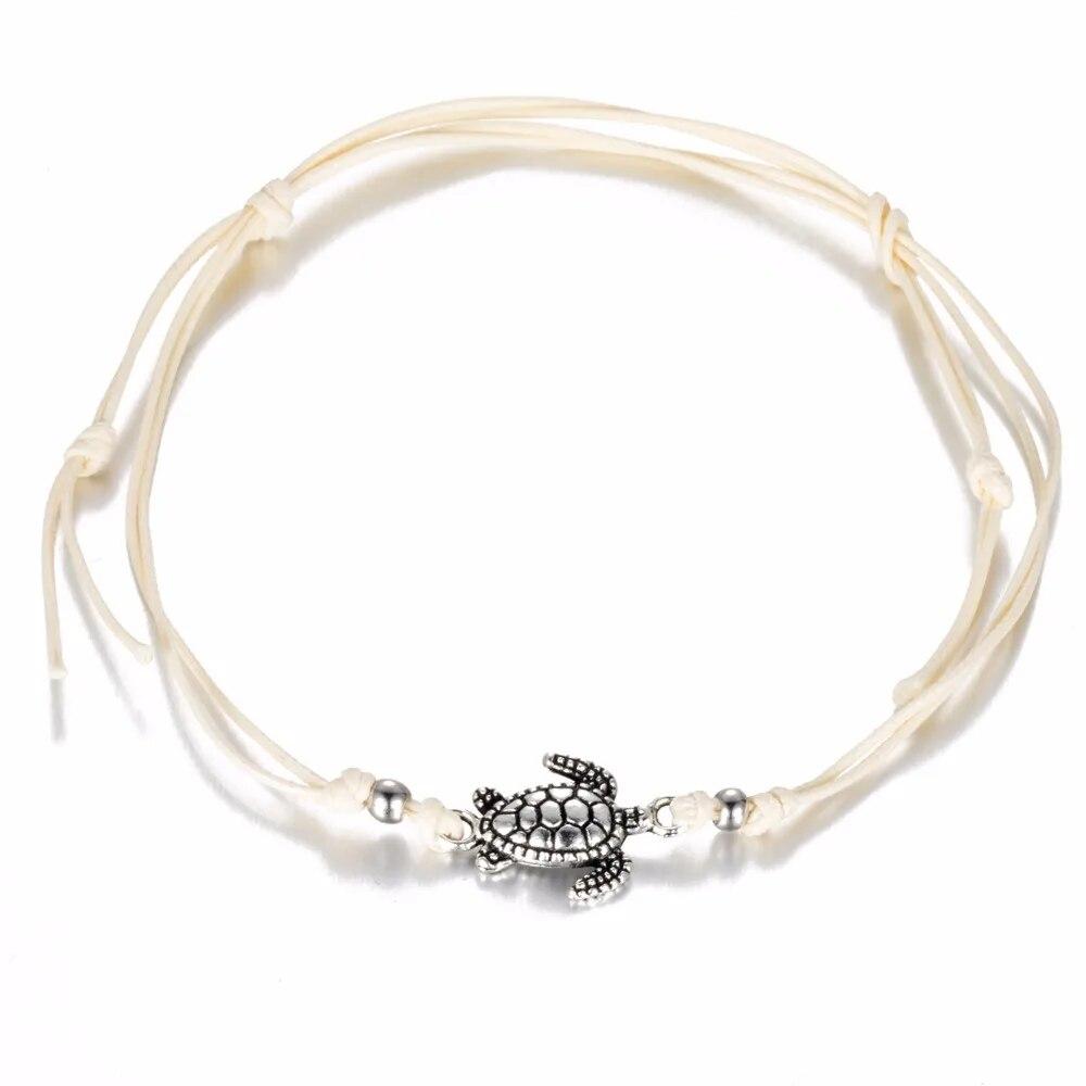 Neue Shell Perlen Seestern Fußkettchen für Frauen Strand Fußkettchen Bein Armband Handgemachte Böhmische Fuß Kette Boho Schmuck Sandalen Geschenk