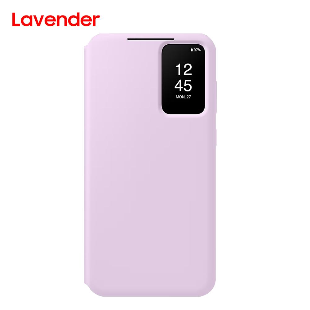 Smart View Wallet Flip Case Für Samsung Galaxy S23 S23+ S23 Plus SM-S911B SM-S916B S-View Handyhülle Abdeckung For Galaxy S23 Plus lavendel