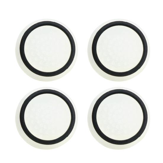 Silikon Stick Grip Daumen 4 Stück Controller Abdeckkappe für PS3 PS4 XBOX ONE weiß/schwarz