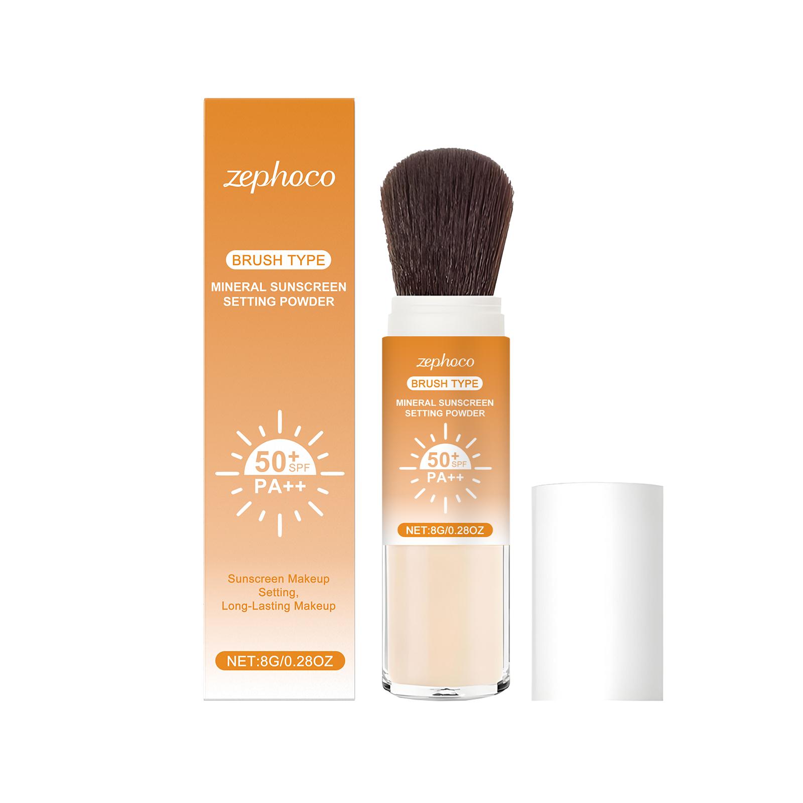 Fixierpuder Make-up Ölkontrolle Wasserdicht Langanhaltend Matt Pa++ Lsf 50 für Gesicht Sonnenschutzpuder Kosmetik 8g