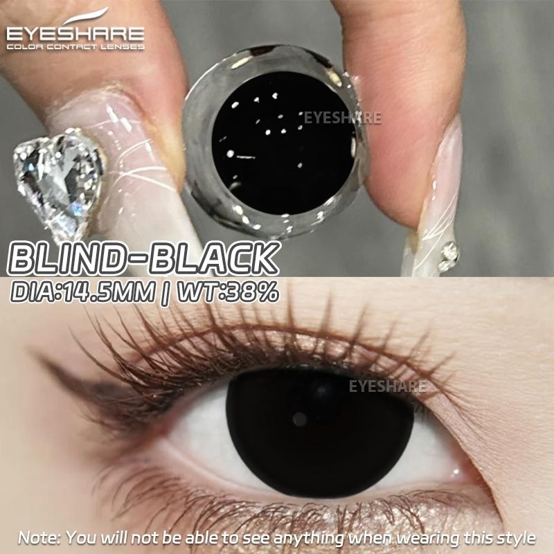 Eyeshare 1 Paar Halloween-Kontaktlinsen 14,5 mm Blind Eye Anime Jahreslinsen Natürlich Farbige Kontaktlinsen