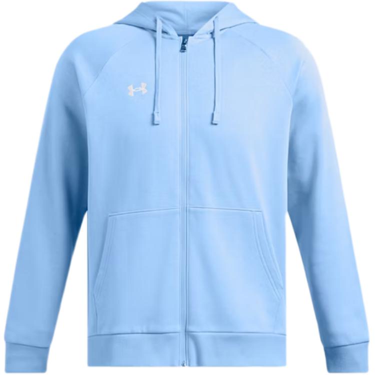 Under Armour Rival Fleece Kapuzenpullover Bequemer Lässiger Fleece Langarm Reißverschluss Strickjacke Sweatshirt Herren Sweatshirt Horizon-Blau 1379767-465 2XL