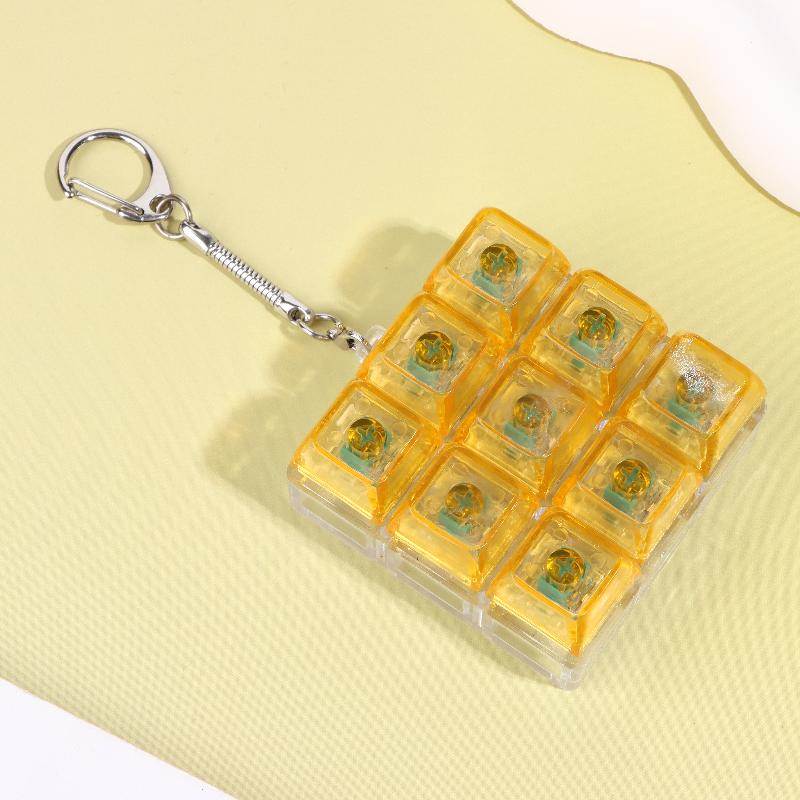 9 Tasten Finger Tastatur Kappen Stressabbau Spielzeug Knopf Tastenkappe Schlüsselanhänger Mechanische Tastatur Knopf Stressabbau Spielzeug A3