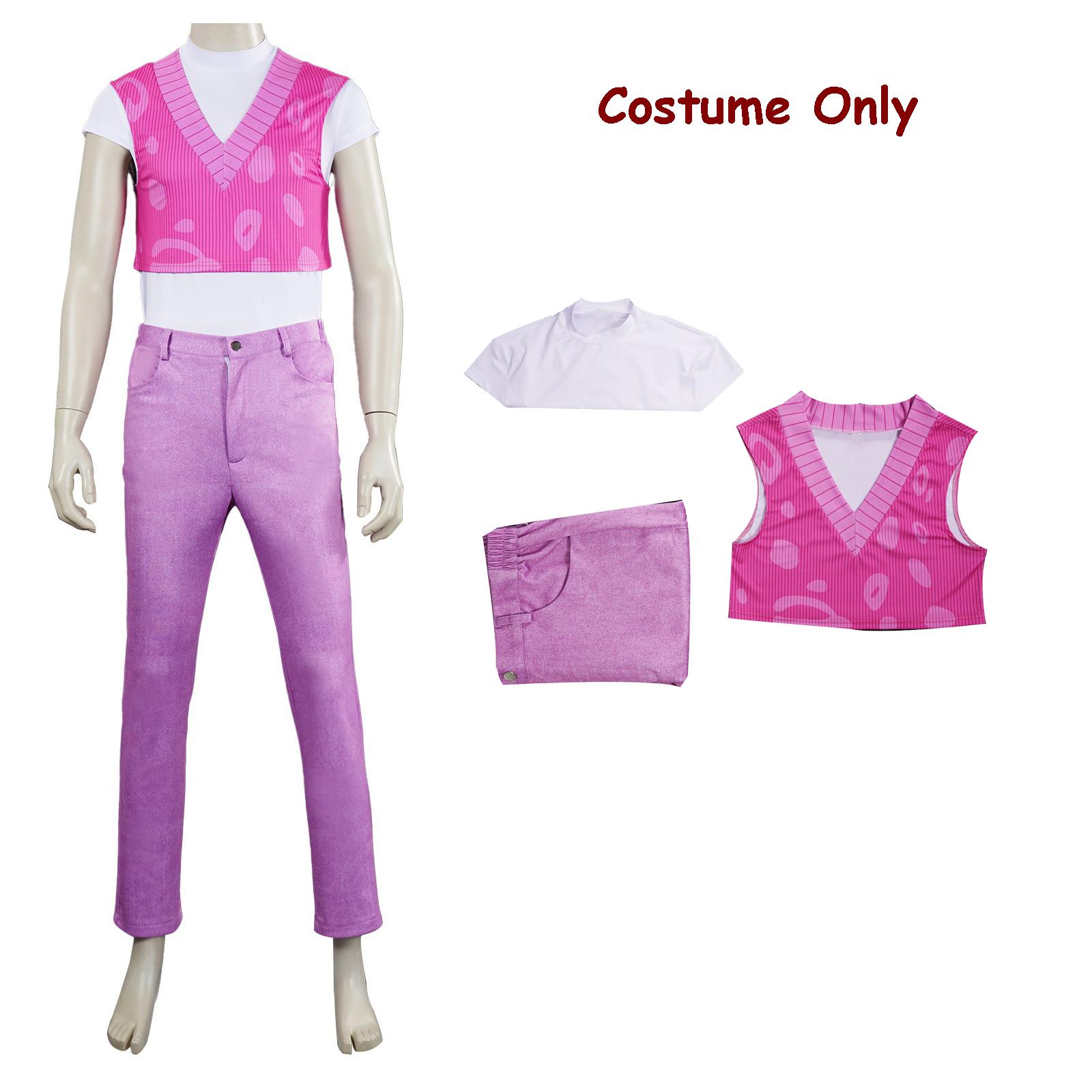 Kinder Mystery Cosplay Kleidung Set Perücke KDPop KPDH Anime Saja Jungen Soda Pop Mystery Cosplay Mädchen Halloween Kostüm Erwachsene Männer Adult M&Mystery Saja Boys pink