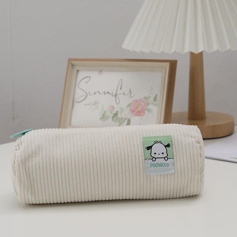 Federmäppchen Cartoon Schreibwaren Große Kapazität Kord Schreibwaren Aufbewahrungstasche Federmäppchen Pochacco weiß