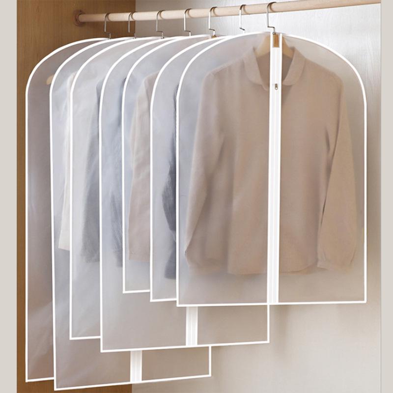Transparente Verdickte Hängende Kleiderschrank Staubschutzhülle - Waschbarer Kleiderschutz für Mäntel und Anzüge 60*80CM (Shirt/Short Sleeve)