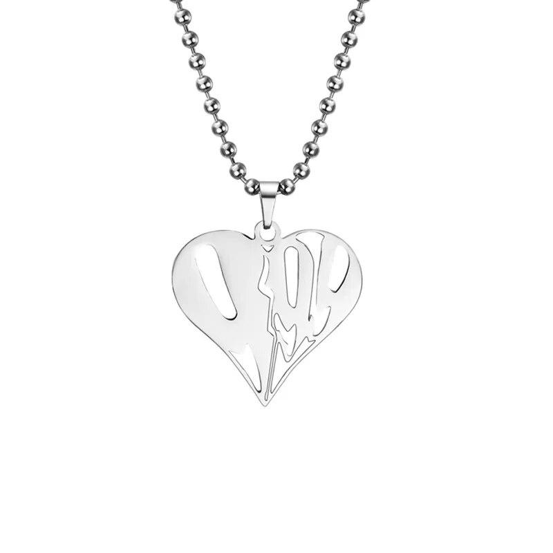 Juice WRLD Anhänger Halskette Perlen Edelstahl Halskette Für Frauen Mann Fans Geschenk Collares Mujer Gargantilha Collier Femme