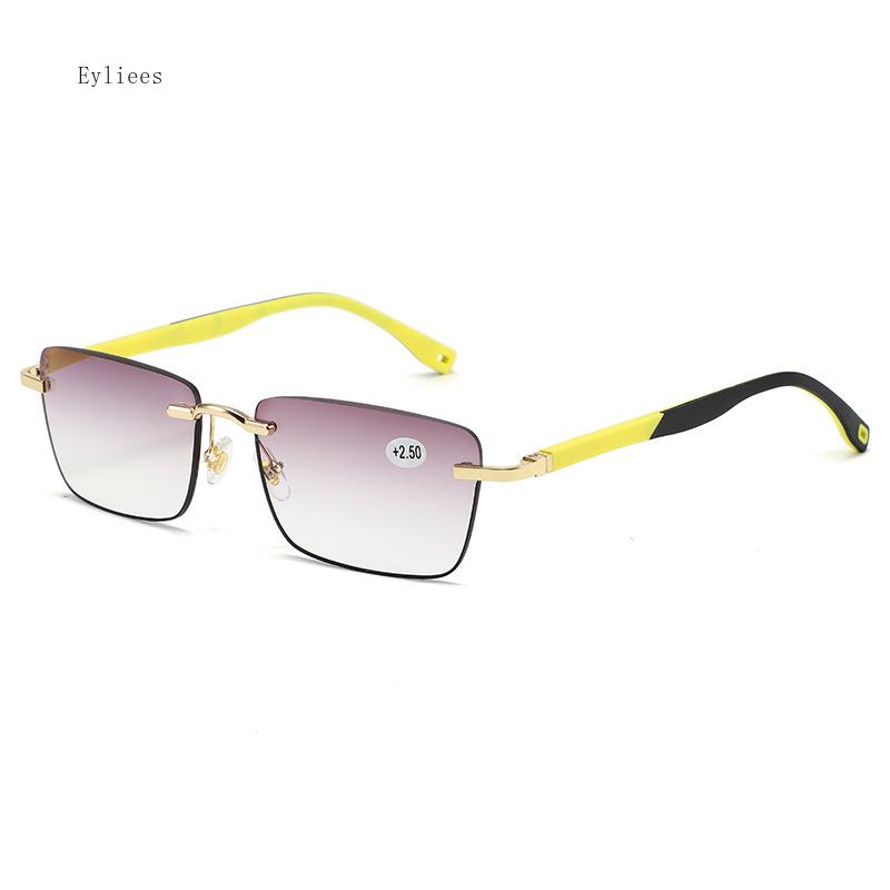Herren Business Square Alterssichtigkeit Brille Modisch Elastisch Rutschfest Sportlicher Stil Ultraleicht Hochauflösende Brille óculos 3