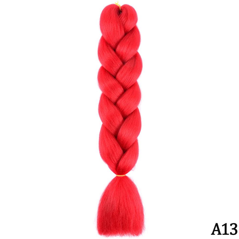 Jumbo Braid 24 Zoll synthetisches Flechthaar Ombre Jumbo Haarverlängerung für Frauen DIY Haarzöpfe Rosa Lila Gelb Grau 24inches
