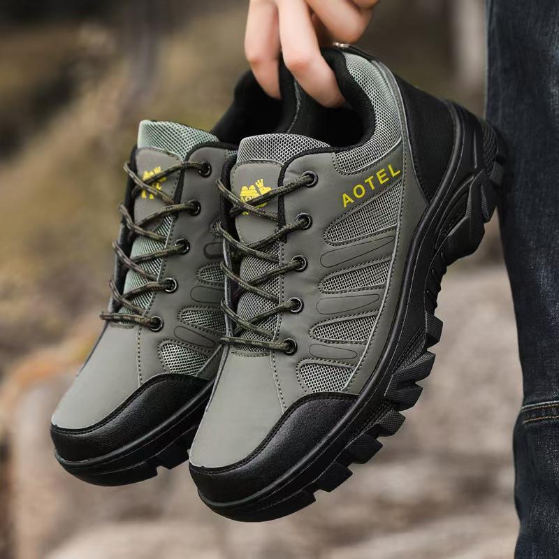 Neue Herrenschuhe Wanderschuhe Koreanischer Stil Trendig Outdoor-Sport Wanderschuhe Bequem und Vielseitig Lässig 45 gray