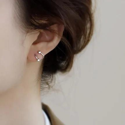S Edelstahl Spiral Gedreht Lippenring Zungenpiercing Herz Stern Rund Ohrknorpel Helix Piercing Stecker Ohrring Schmuck