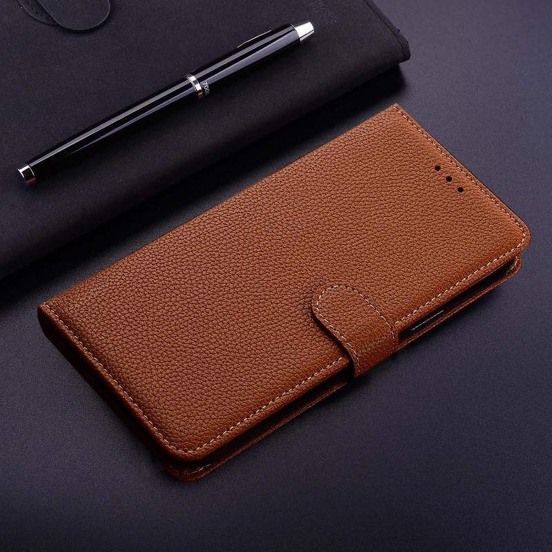 Für Samsung Galaxy A12 Fall Luxus Körnige Leder Brieftasche Flip Phone Cases Für Samsung A12 Coque EINE 12 6,5 karte Slot Ständer Halter Abdeckung Samsung Galaxy A12 braun