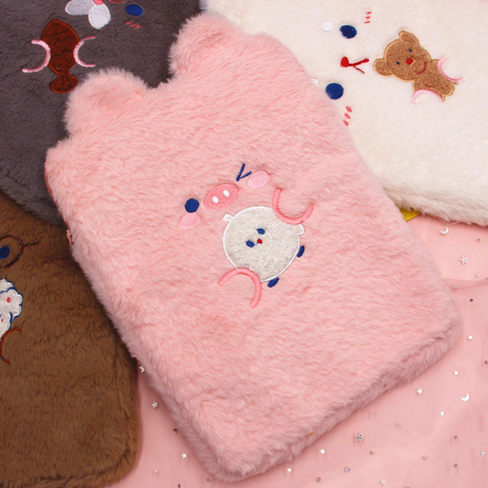 Plüsch-Tablet-Tasche für Mädchen Niedliches Muster Mehrfacher Schutz Leichte Tablet-Sleeve-Hülle Tablet rosa