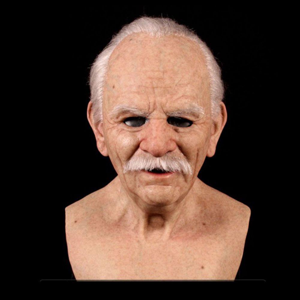 Realistische Latex Alte Mann Gesichtsmaske für Kostümparty Cosplay Kostüm Halloween Hochwertiges Material Old Man