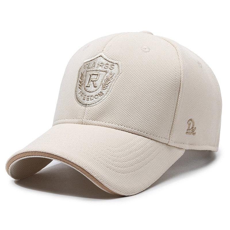 Frühling Herbst Bestickte Baseball Kappe Männer Outdoor Sport Sonnenschutz Kappe Sommer Im Freien Kappe Spitzen Kappe beige