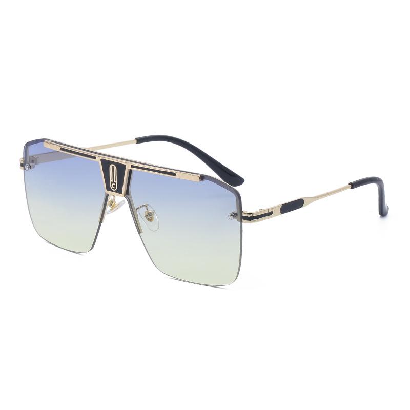 Neue Sonnenbrille mit großem Rahmen für Herren, Sonnenbrille, quadratische Sonnenbrille für Herren
