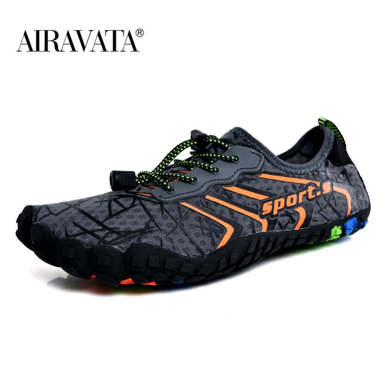 Leichte Laufschuhe Paar Anti-Rutsch-Schuhe zum Wandern Strand Surfen Yoga Tauchen Schwimmen 46 grau