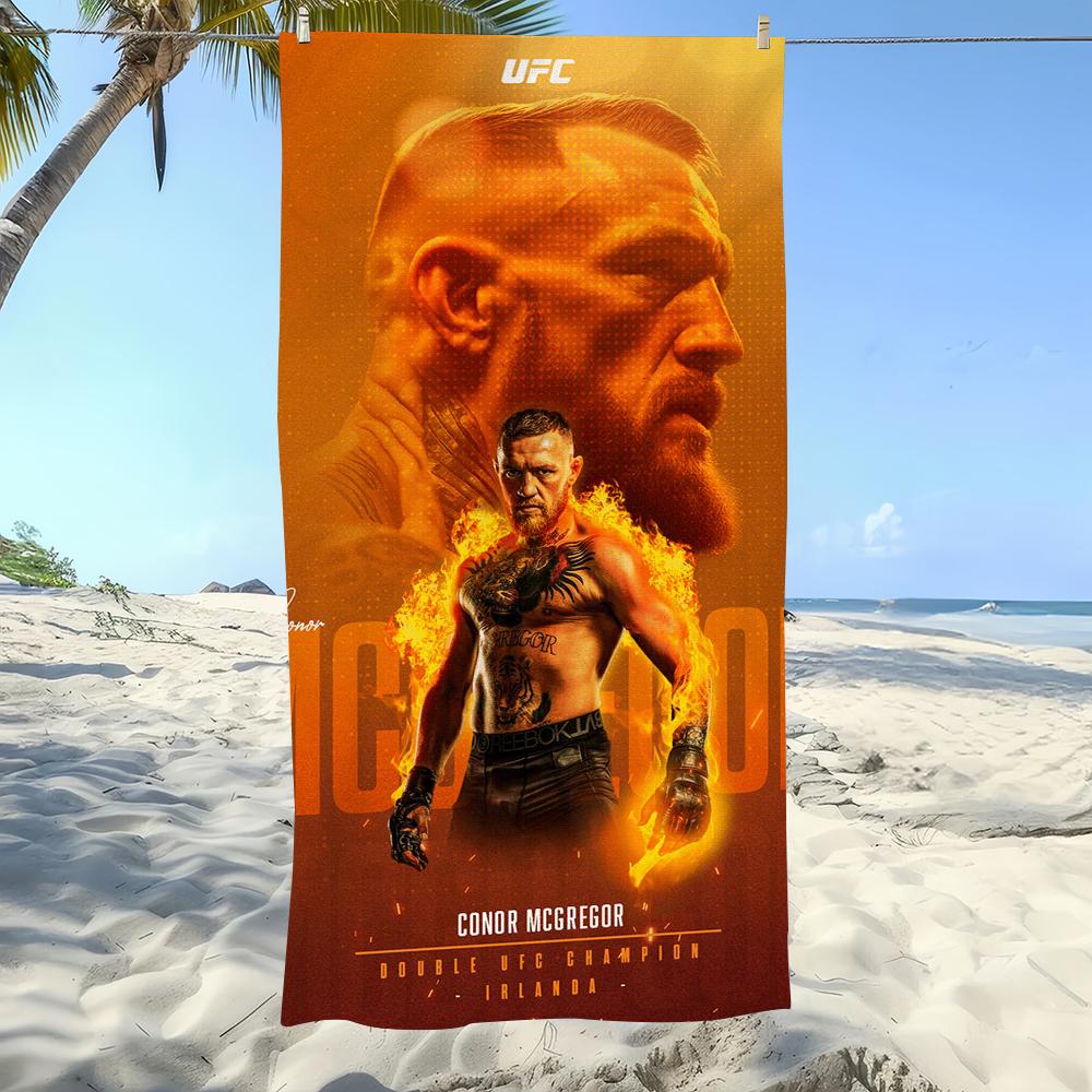 Champion Boxer C-Conor Mcgregor U-UFC Handtuch Weich Pool Geschenk Für Reise Fitnessstudio Dusche Camping Schnelltrocknend Sport Großes Strandhandtuch W90*H180(CM)
