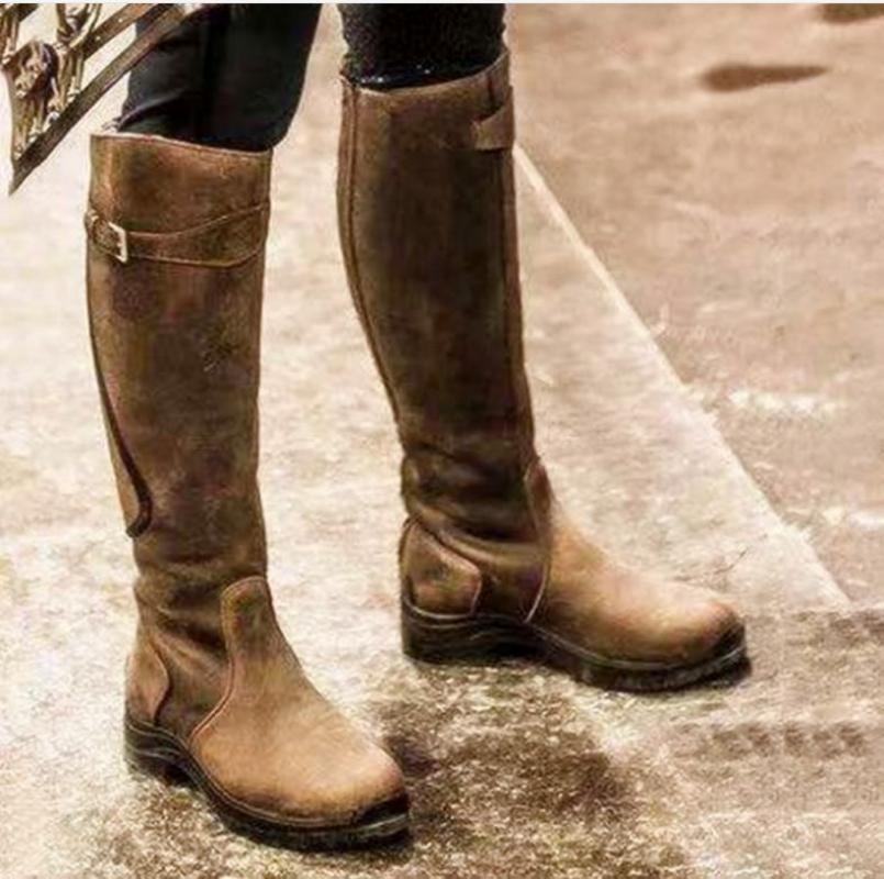 Stiefel Damen Kniehohe Absätze Lange Wildleder Kniehohe Quadratische Oberschenkel Hohe Übergrößen Damen Lederstiefel Reitstiefel Motorradstiefel 35 gelb