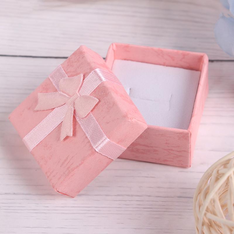 10 Teile/satz Schmuck Organizer Geschenk Box Halskette Ohrringe Ring Papier Verpackung Box rosa