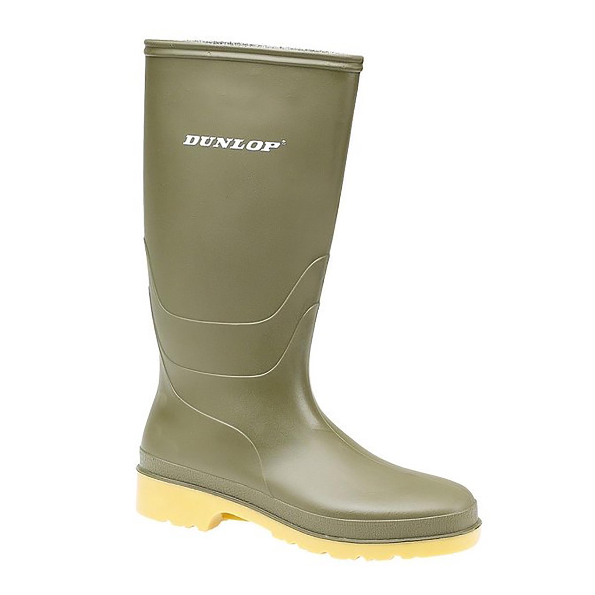 DUNLOP Kinder Unisex 16247 DULLS Regen Gummistiefel / Gummistiefel 36 EUR grün