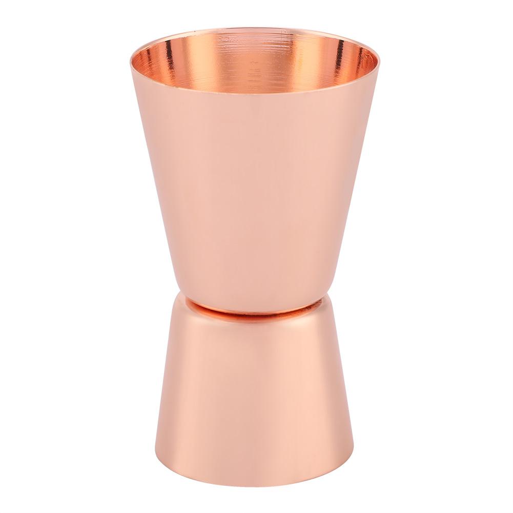 15/30ml Jigger Doppelseitiger Spirituosen Cocktail Wein Messbecher Getränke Bar Werkzeug (Rose Rot)