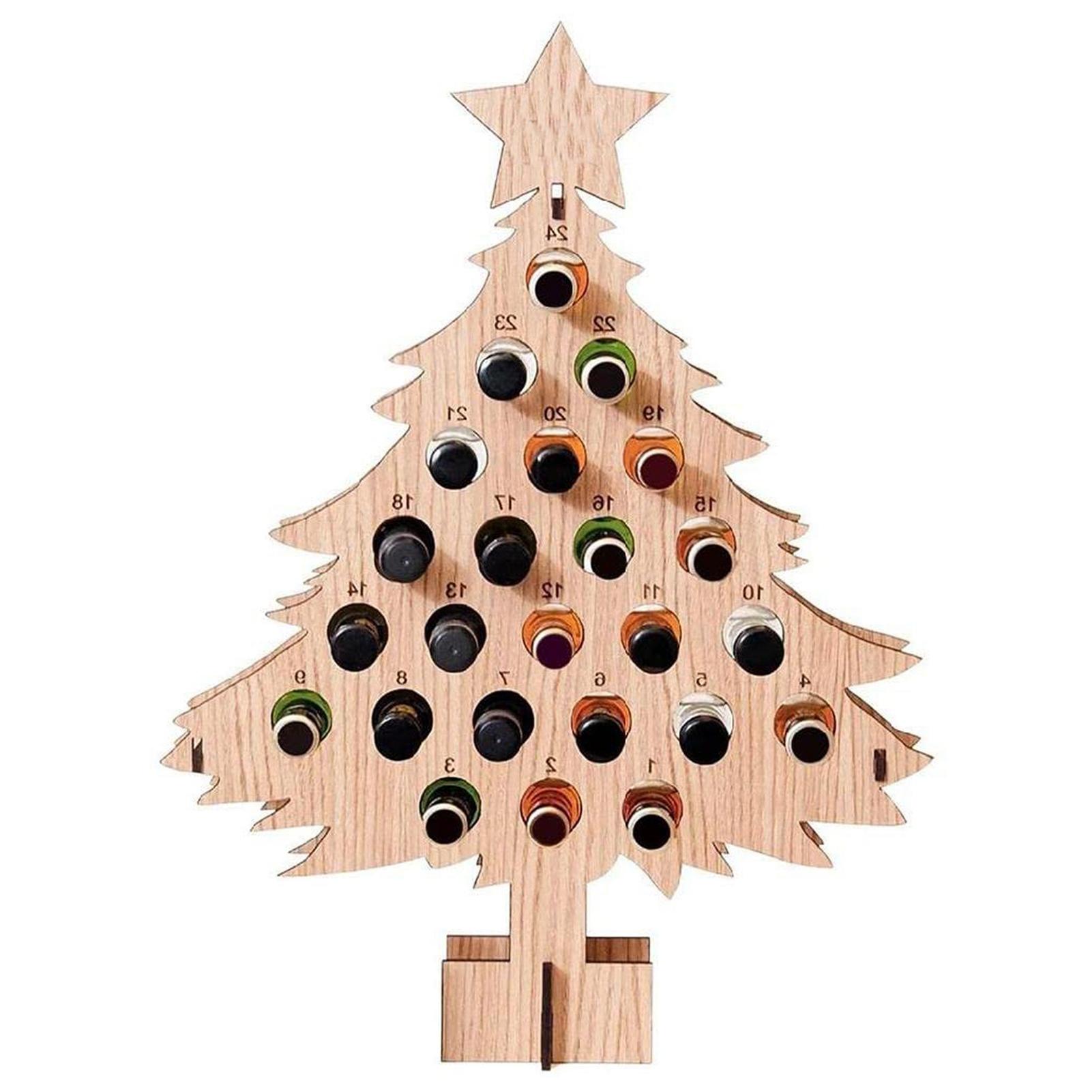 Erwachsene Weihnachten Baum Countdown Dekorationen Weihnachten Wein Rack Wein Halter Decor