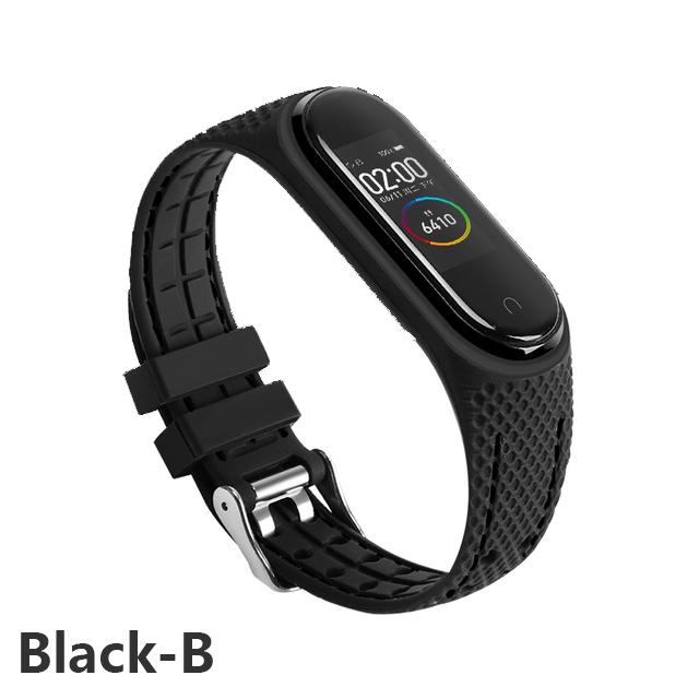 Armband für Mi Band 7 6 5 Armband Sportgürtel Silikon-Uhrenarmband Ersatz Smartwatch-Armband für Xiaomi Mi Band 3 4 5 6 Armband Mi band 3 4