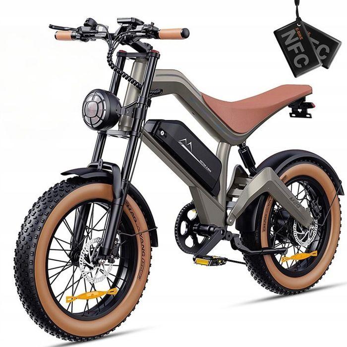 Elektrofahrrad - DYU - M20 - 1000W Motor - 48V Batterie - 18.2Ah - 20x4.0 Reifen