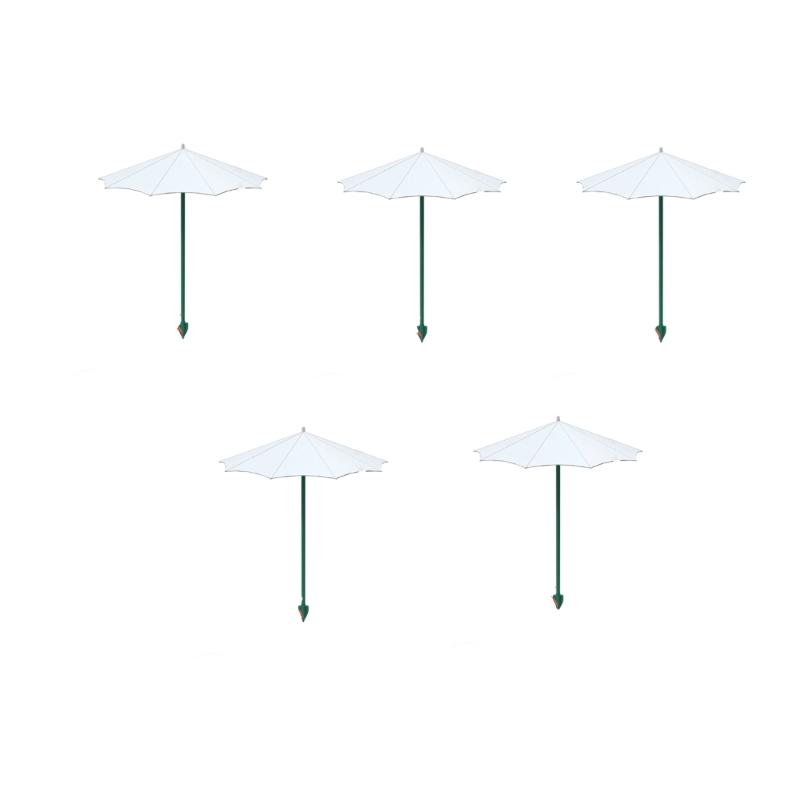 5 Stück Pflanzen-Regenschirm für Außenpflanzen Sonnenschutz-Tuch Garten-Sonnenschutz-Abdeckung Pflanzen-Sonnenschirm für Topfpflanzen weiß