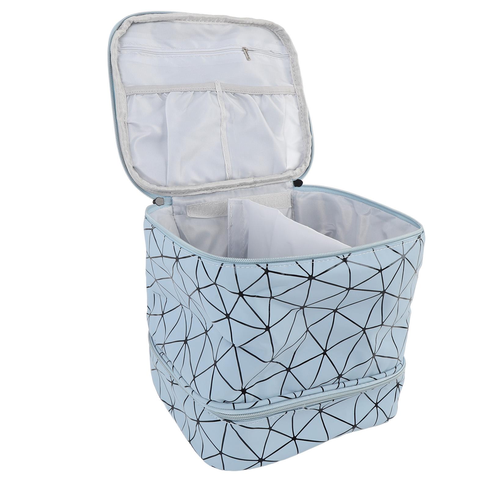 Nagellack Reise-Organizer mit Griff Fassungsvermögen 30 Flaschen Doppelschichtiger Nagellack-Organizer