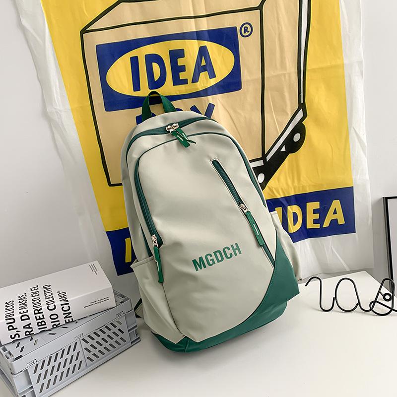 Neuer Schlichter Freizeit-Trend Rucksack Schultaschen für Mittelschüler und Mädchen Rucksäcke mit großer Kapazität im Unterricht
