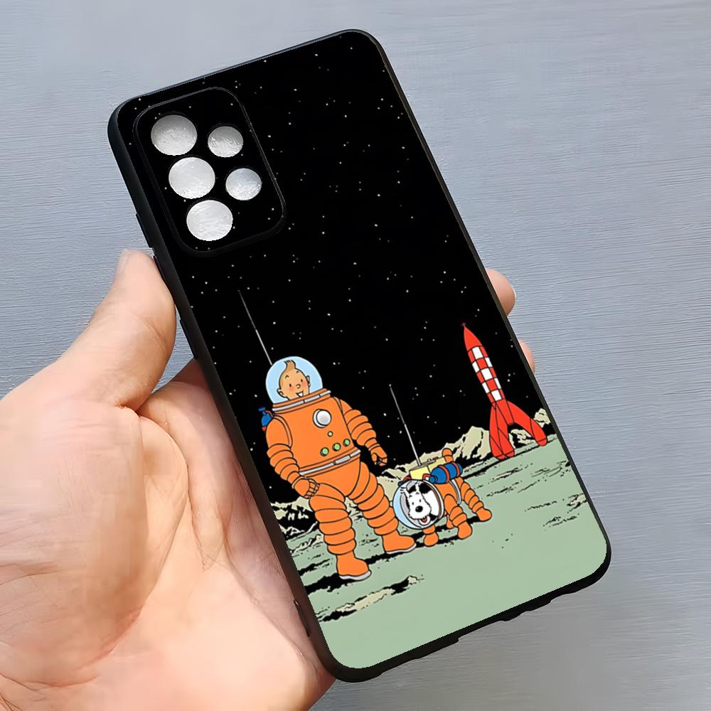 Moderne Tintin Abenteuer Handyhülle Für Samsung S26 S25 Edge S24 S23 S22 S21 S20 Ultra Plus Fe Galaxy A54 A53 A34 A25 A16 Hülle Samsung S22