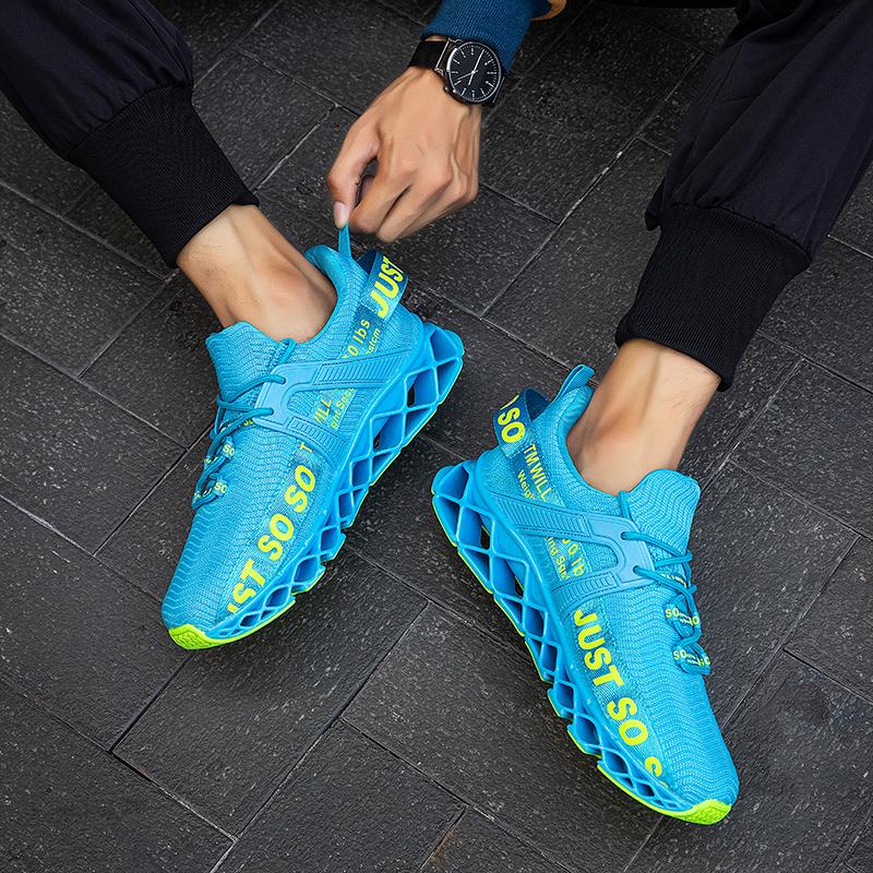 Schuhe für Herren, Sneakers, lässige Herrenschuhe, atmungsaktive Herren-Tennisschuhe 45 blau