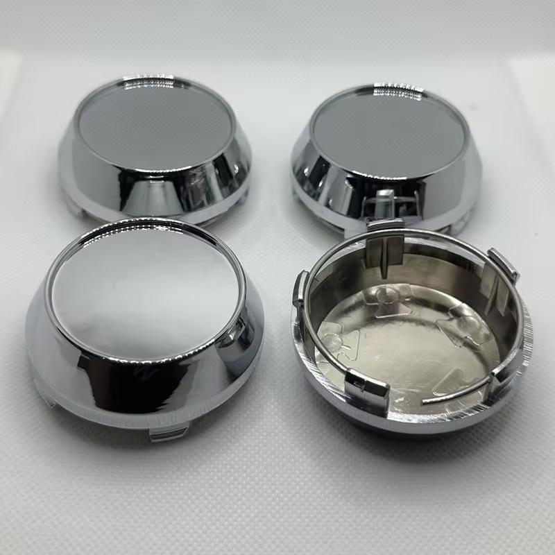 4 Teile/satz 60mm Auto Rad Mitte Kappe Felge Hub Caps Staubdicht Abdeckung Räder Auto Reifen Felgen Zubehör silber