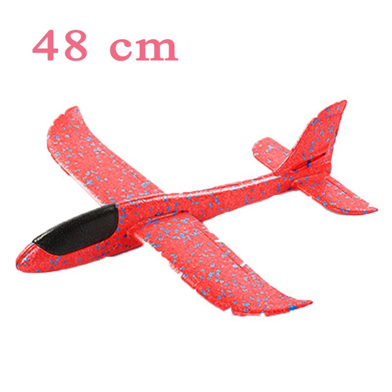 48 cm großes EVA-Schaum-Flugzeug-Spielzeug, Handwurf, Flug, Segelflugzeug, Flugzeug, DIY-Modell, Spielzeug, Werfen, Kreisverkehr, Flugzeug, Kindergeschenke