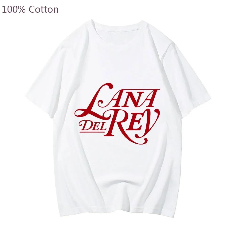 Lana Del Rey Harajuku Casual Anime T-shirt Hip Hop Manga/comic T-shirt Niedlichen Cartoon 100% Baumwolle T-shirt Druck männer/frauen T Shirt M weiß