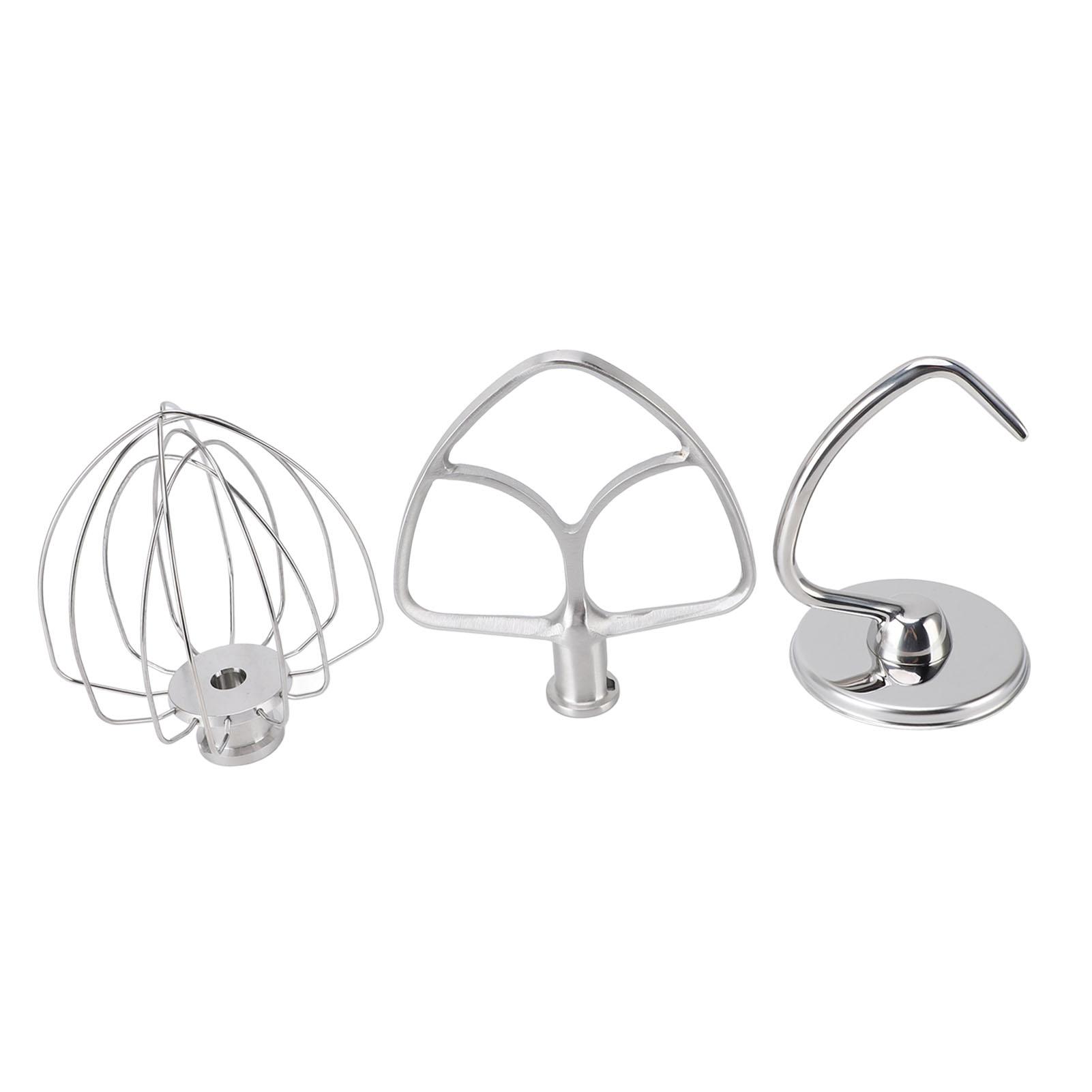 3Pcs Stand Mixer Aufsatz Edelstahl Flache Beater Teig Haken Draht Peitsche Tilt Kopf Stand Mixer L