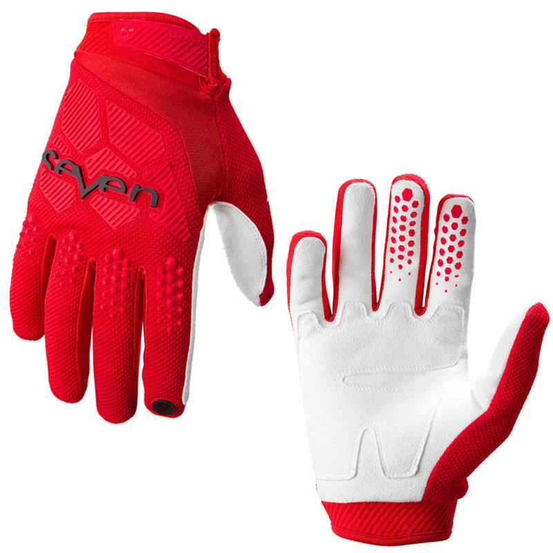 MTB Radfahren Handschuhe Moumtain Bike Winddicht Handschuhe Off Road MTB Motocross Anti-rutsch Motorrad Handschuh M rot