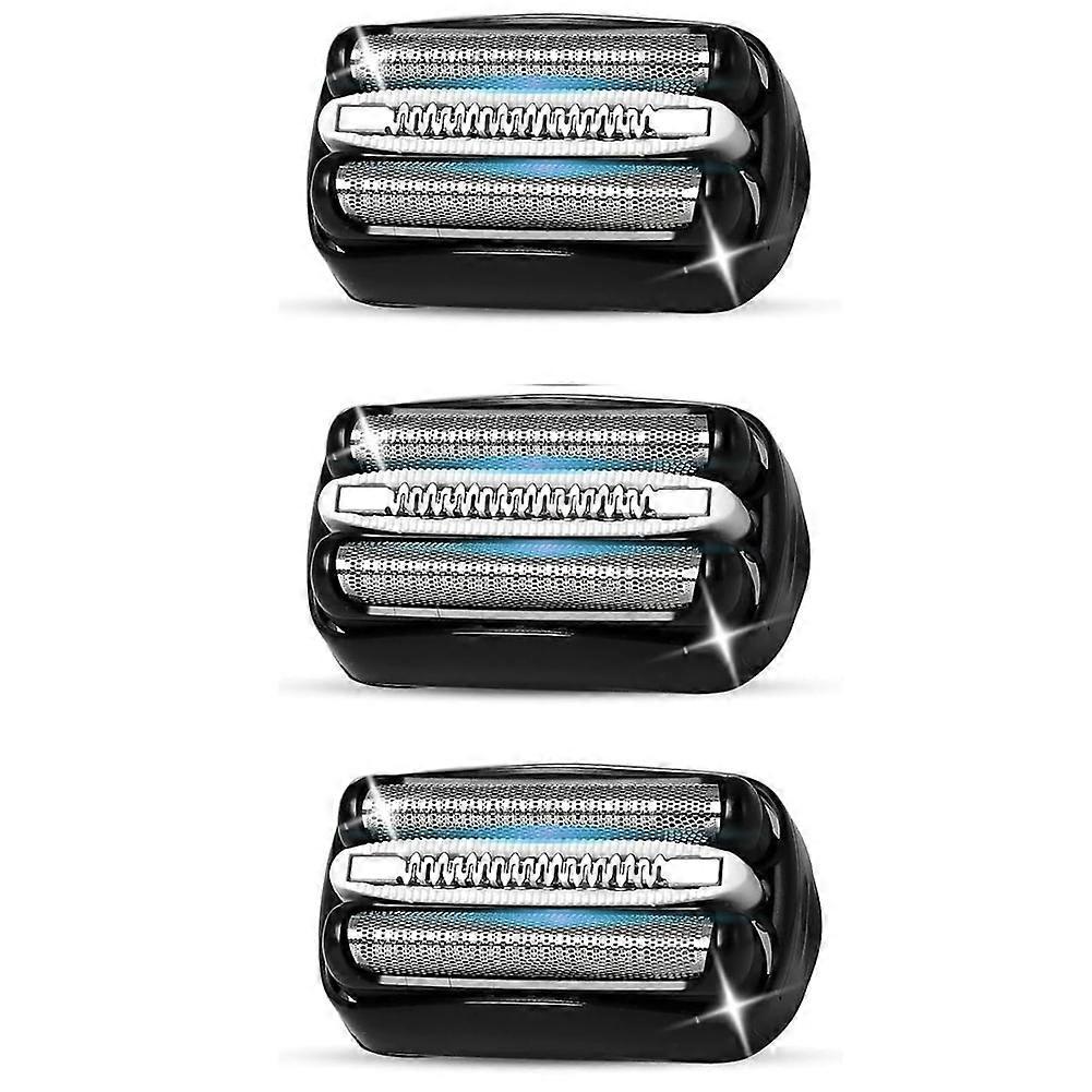 3er-Pack 32B S3 Elektrische Ersatzköpfe für Braun Series 3 Rasierer, Kompatibel mit 3040s 3080s-4 370cc 3070cc 3000s 3010 3090cc usw.