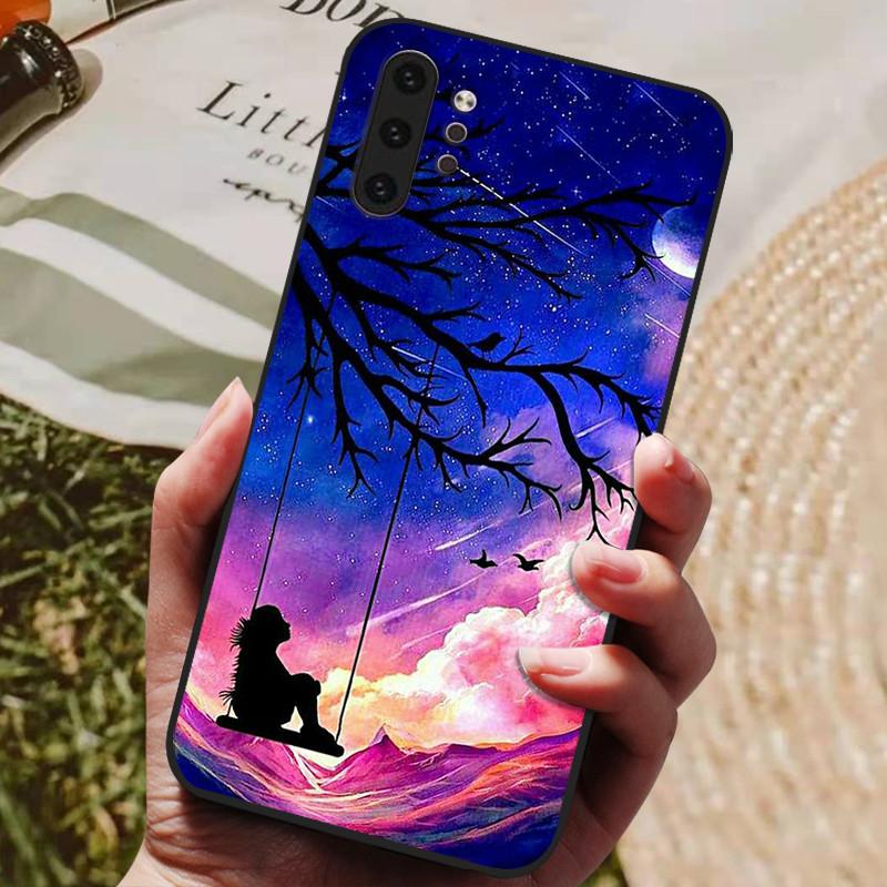 für Samsung Note 10 Plus Hülle Silikon Rückseite für Samsung Galaxy Note 10 Plus Note10 Pro Hülle Note 10 + Schutzhüllen for Note 10 Pro