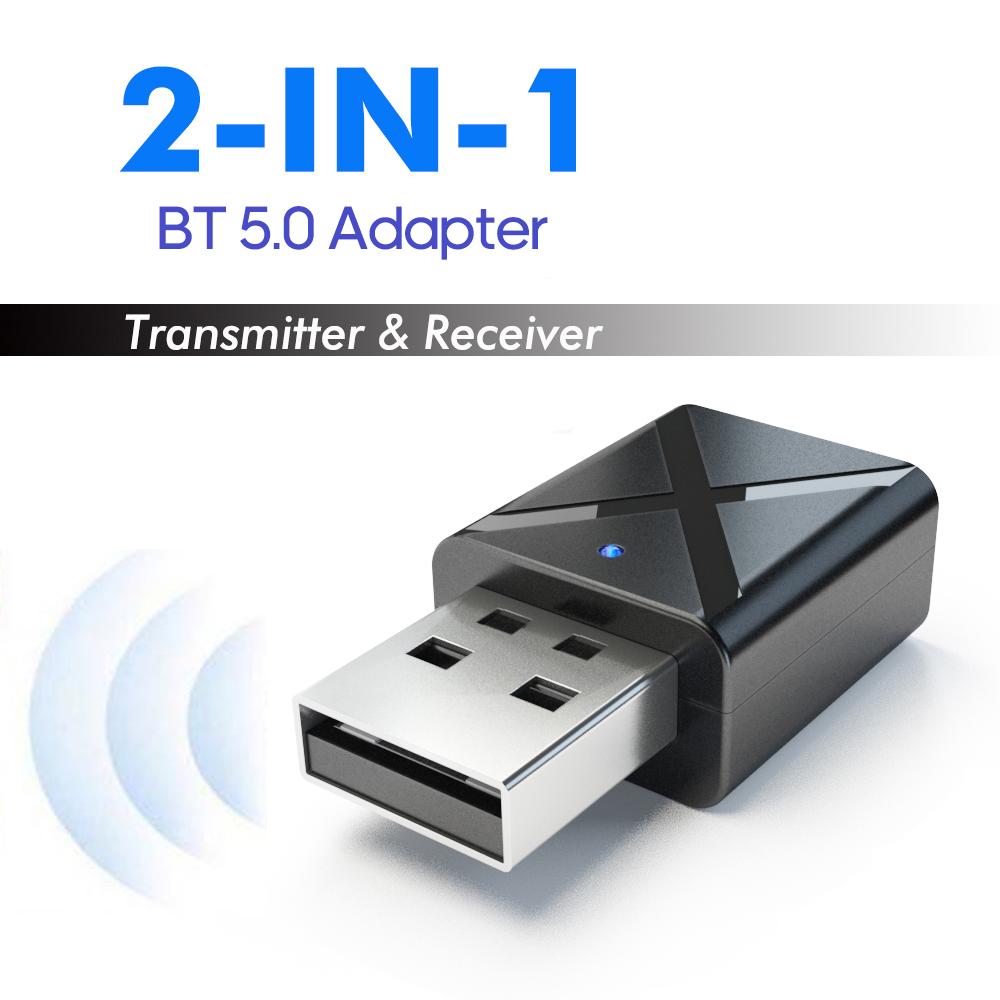 KN320 Audio Adapter USB BT 2 in 1 Sender/Empfänger Adapter Mini Tragbare Kopfhörer Audio schwarz