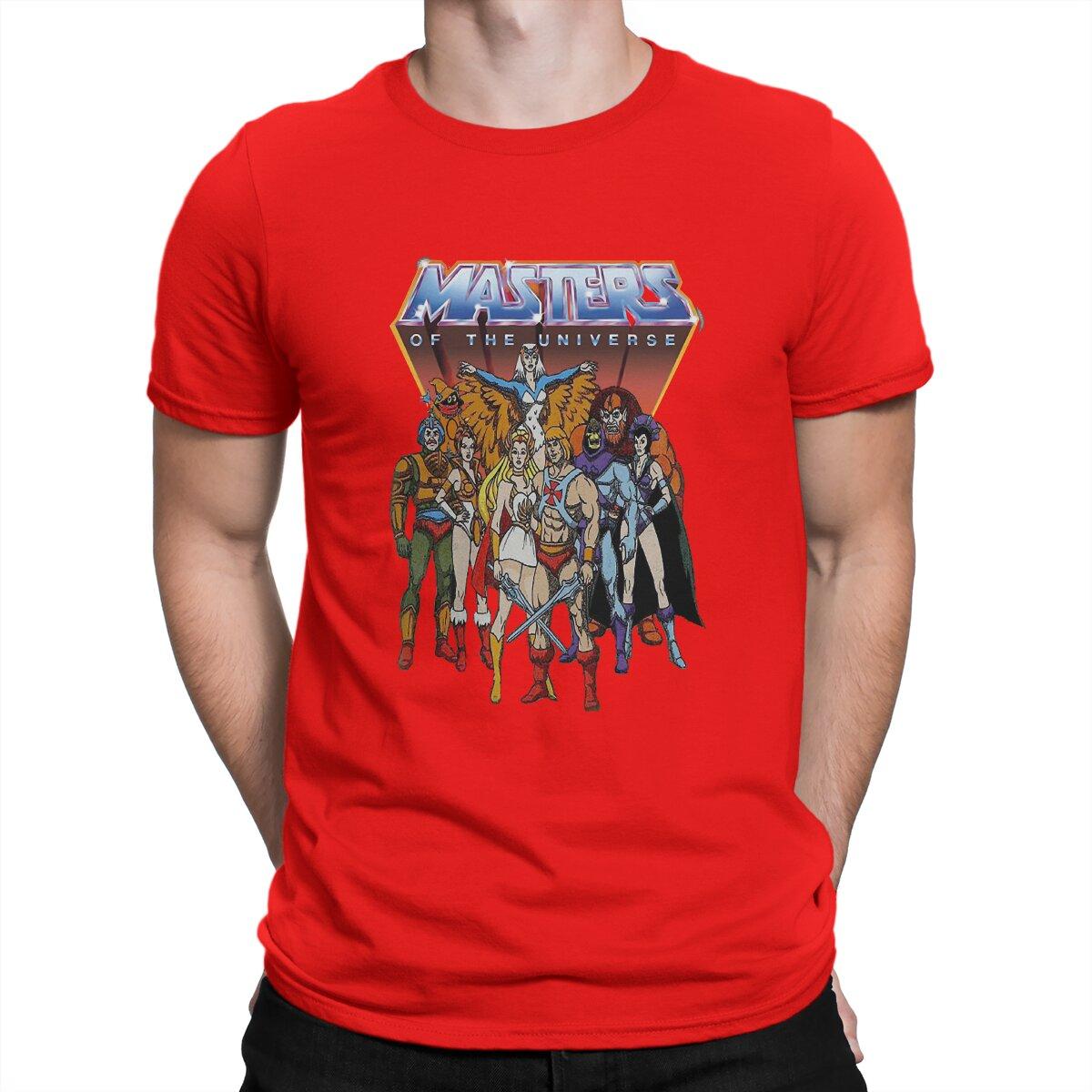 He-Man Special T-Shirt Masters Of The Universe Freizeit T-Shirt Neuestes T-Shirt für Männer Frauen M rot