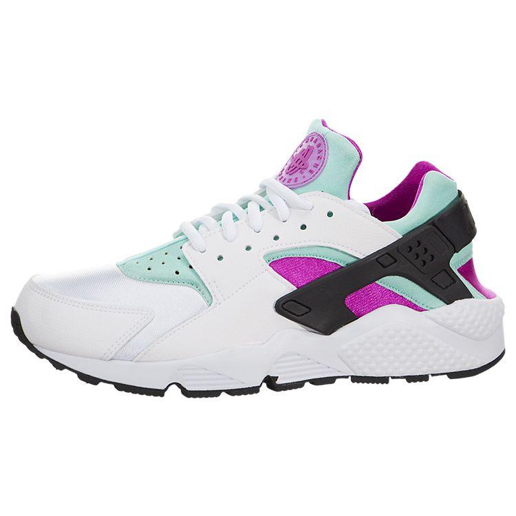 Nike Huarache Run Damen Sneaker Weiß Artisan-Teal-Fuchsia-Glow-Fuchsia-Flash 634835-104 37.5