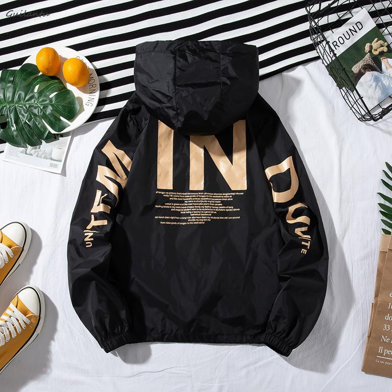 Sommer Windjacke Damen Mode Kapuze Reißverschluss Bomberjacke Streetwear Oberbekleidung XXXXL schwarz